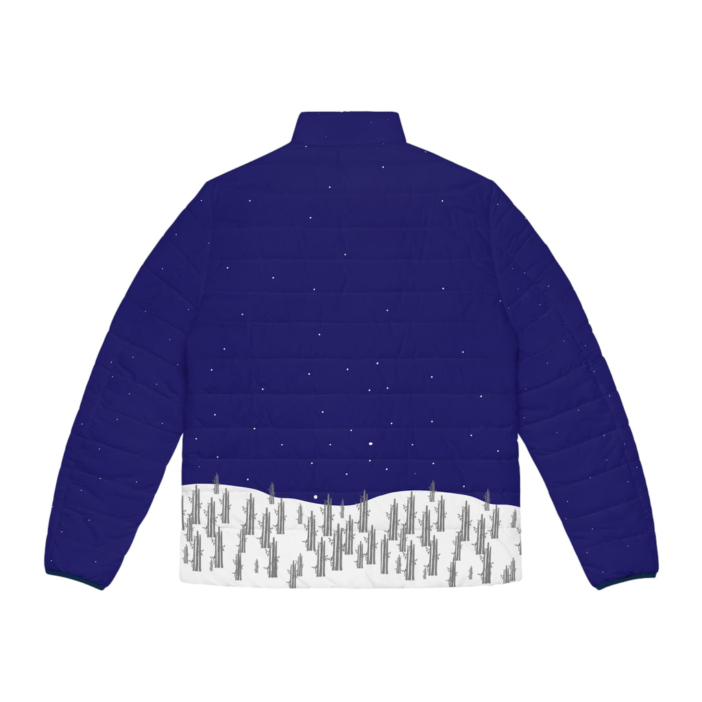 Panda Abduction  Men's Puffer Jacket (AOP)